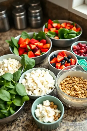 Spinach and Fruit Salad with Croutons ingredients