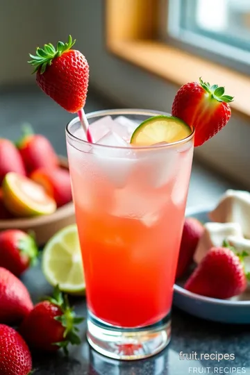 Refreshing Sobe Strawberry Daiquiri presentation