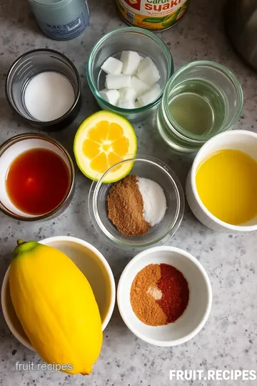 Refreshing Star Fruit Chaat Cooler ingredients