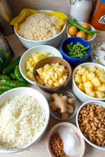 Sabudana Khichdi with Roasted Peanuts and Curry Leaves ingredients