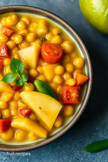 Star Fruit and Split Pea Dal presentation