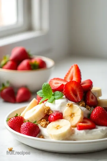 Strawberry Banana Yogurt Delight presentation