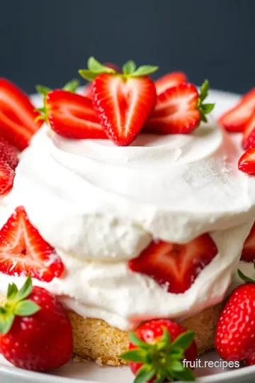 Strawberry Earthquake Cake presentation