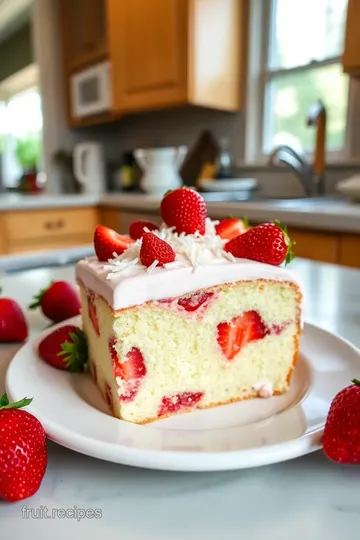 Strawberry Earthquake Cake steps