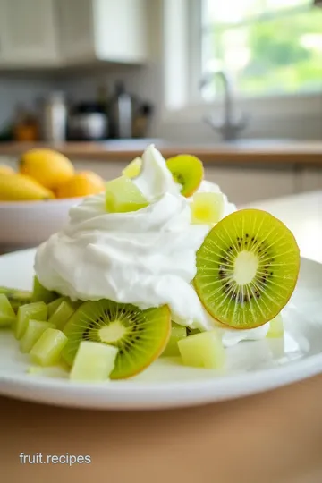 Kiwi Fruit Fluffy Dessert steps