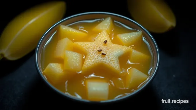 Chilled Star Fruit Sparkler