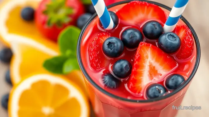 Homemade Refreshing Berry Citrus Cooler